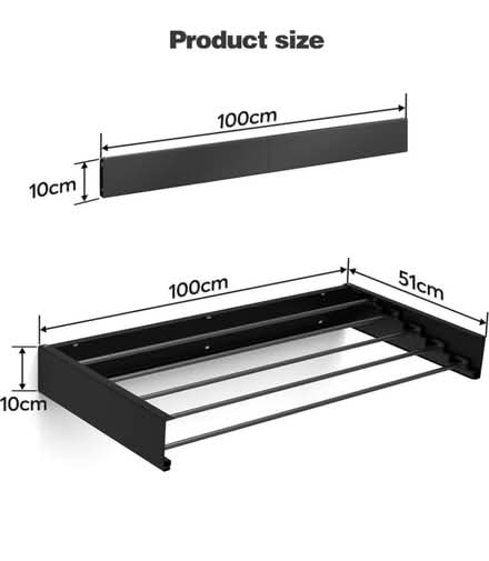 Photo of free Invisible Folding Clothes Rack (spondon DE21) #2