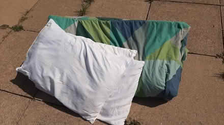 Photo of free King size quilt and 3 pillows (Bretch Hill, Banbury Ox16 0LB) #1