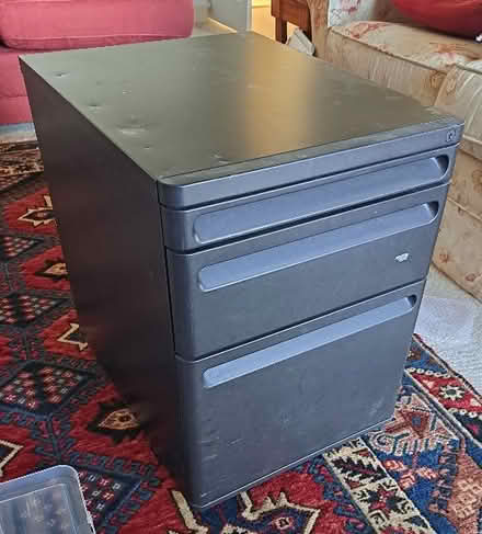 Photo of free Small 3 drawer filing cabinet (Harden Moor BD21) #1