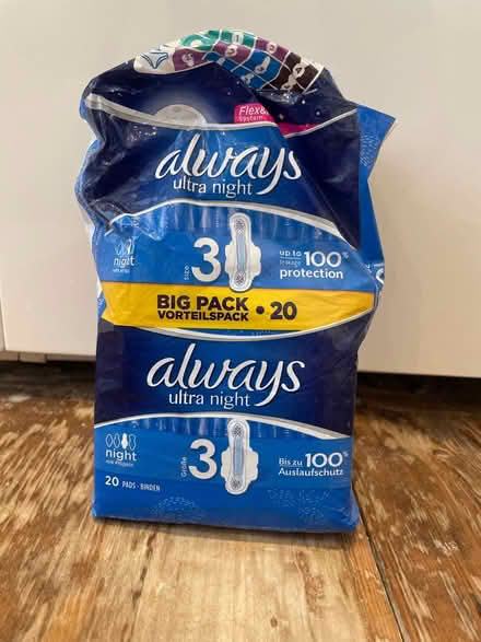 Photo of free Sanitary Pads (Night-time Size 3) (Barnsbury Street N1) #1
