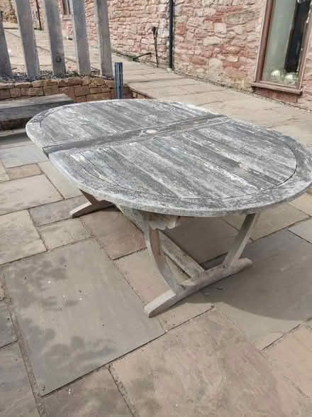 Photo of free Wooden Garden Table (Astley Abbotts WV16) #1