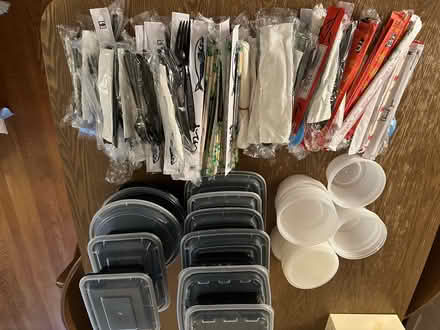 Photo of free Plastic utensils, to-go containers (20016) #1