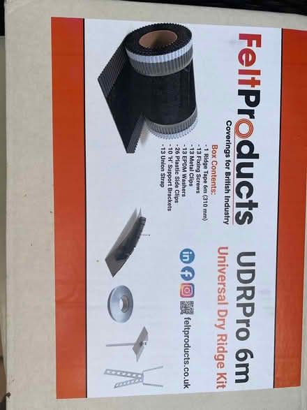 Photo of free Universal Dry Ridge Kit-Roofing (Danbury CM3) #1