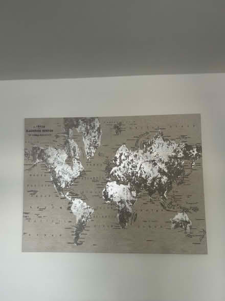 Photo of free World map canvas (Eastham CH62) #1