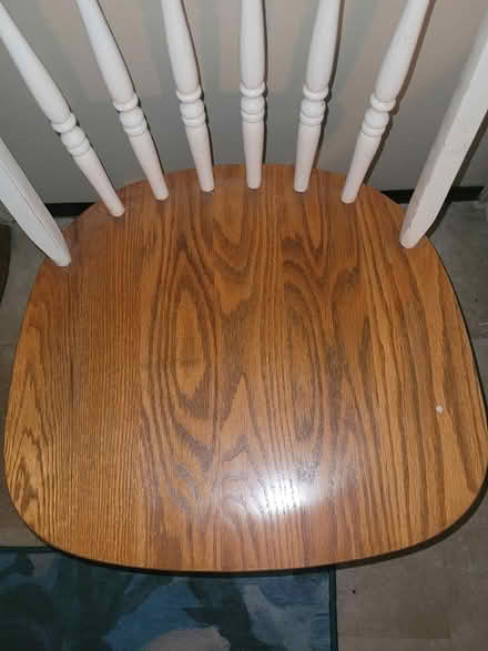 Photo of free 2 wooden kitchen chairs (near lowell general maincampus) #2