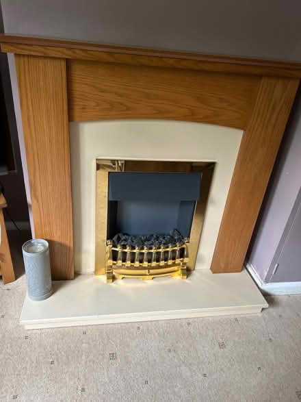 Photo of free Fire surround with electric fire (Hareholme BB4) #1