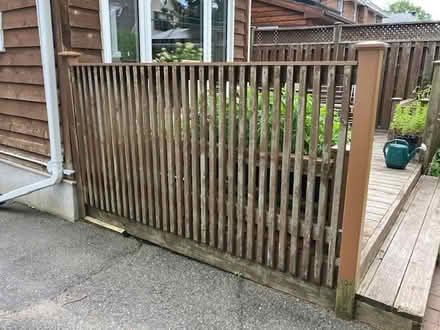 Photo of free two 8' wooden railings incl 47 2x2s (Huron and Wellington) #2