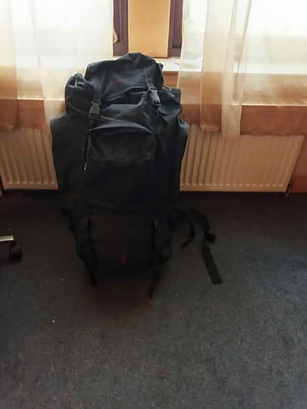 Photo of free Large rucksack containing one man tent ground mat and SB (Govanhill G42) #1