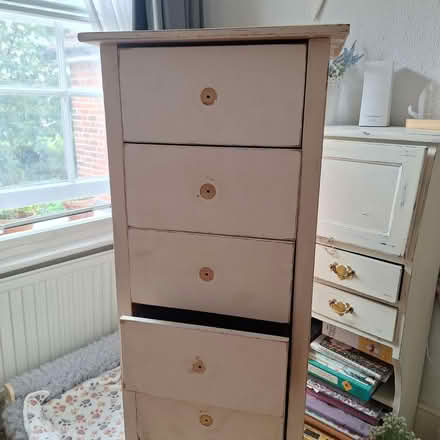 Photo of free Tall chest of pine wood drawers (Witham CM8) #3