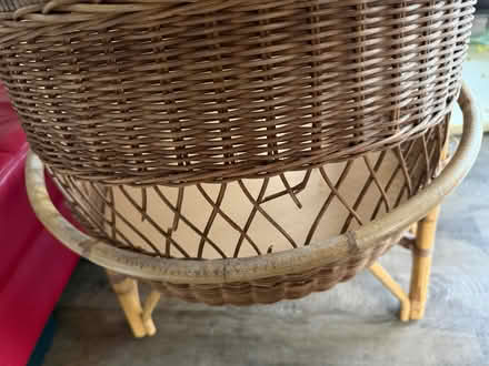 Photo of free Wicker crib/ stand/mattress/covers (Epsom) #2