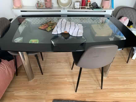 Photo of free Glass table without chairs (West Brompton SW6) #2