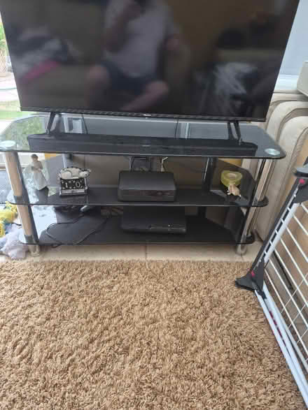 Photo of free Glass tv stand (CH63 bromborough) #1