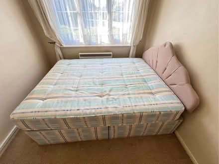 Photo of free King size divan bed and mattress (Banstead SM7) #1