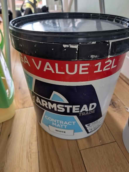 Photo of free Emulsion paint 10+ litres Armstead contract Matt white (Heaton Norris SK4) #1