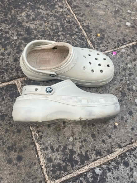 Photo of free Beige platform crocs (North Ascot SL5) #4
