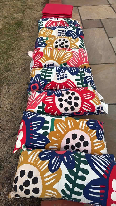 Photo of free Multi coloured patio cushions (Gaydon CV35) #1