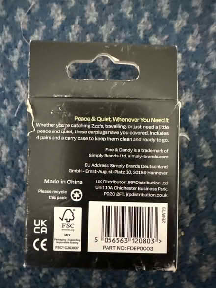 Photo of free Noise reducing ear plugs (Ashford TW15) #2