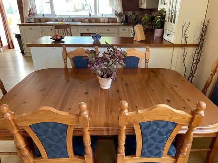 Photo of free Dining room table and six chairs (Cowplain, Waterlooville) #1
