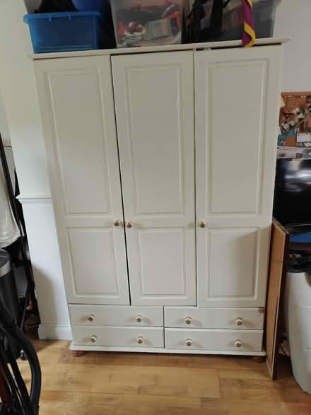 Photo of free Triple White Wardrobe (Woking GU22 9) #1