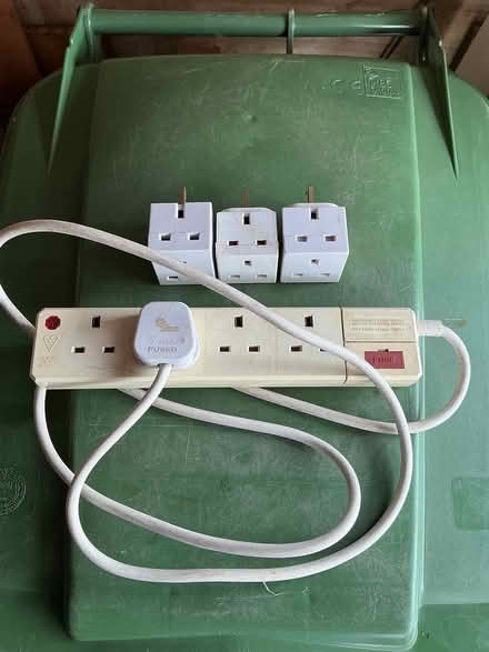 Photo of free Extension lead plus 2 way adaptors (Nailsworth GL6) #1