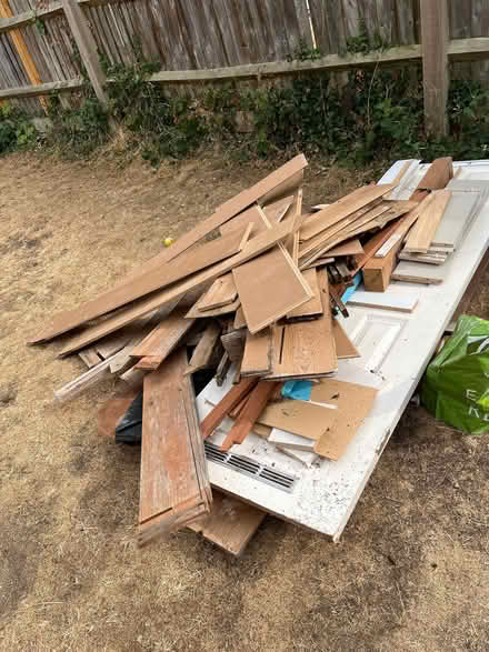 Photo of free Pieces of wood and a wooden door (North Hinksey OX2) #1