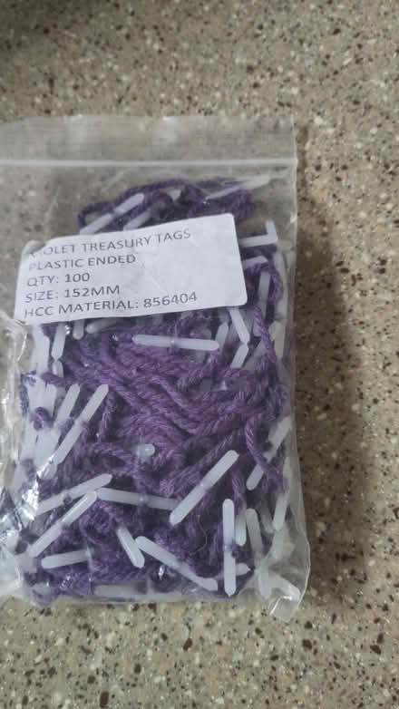 Photo of free ~100 treasury tags (Cambridge, CB5) #1
