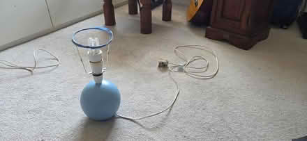 Photo of free Table Lamp β Blue Ceramic Base (GL53 Charlton Kings) #1