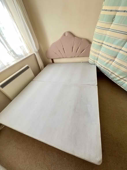Photo of free King size divan bed and mattress (Banstead SM7) #2