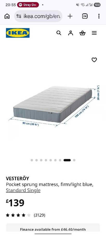Photo of free ikea single mattress (Market Ward CB1) #1