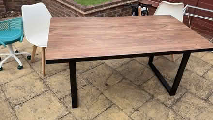Photo of free Walnut dining table and chairs (Br6 0dy) #2