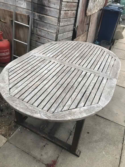 Photo of free Hard wood garden table (Romsey CB1) #1