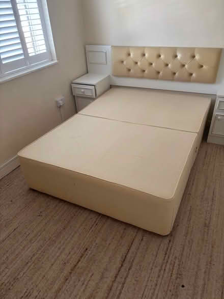 Photo of free Double divan base with 2 drawers (Hertsmere WD6) #1