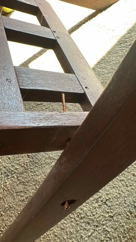 Photo of free Wooden Garden Table (needs bolts) (Sanderstead CR2) #2