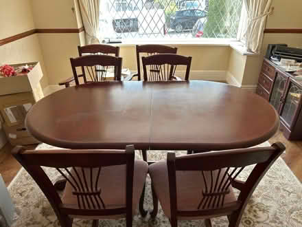 Photo of free Dining table with 6 chairs (Belper DE56) #1