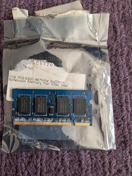 Photo of free 1GB Memory For imac (Park Street AL2) #2