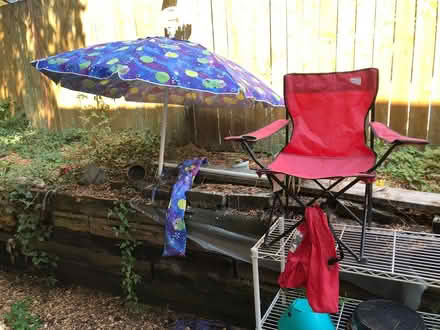 Photo of free Camp Chair & Beach Umbrella (Ravenna) #1
