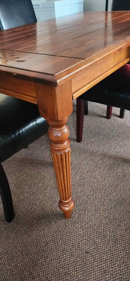 Photo of free Solid Oak Dining RoomTable 4 chairs (Kitchener) #3