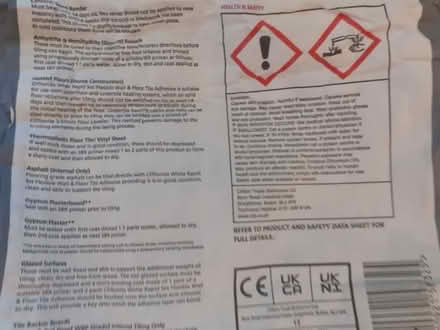 Photo of free Tiling and floor adhesive (Birmingham City Centre B1) #4