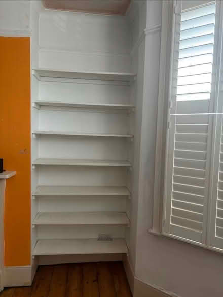 Photo of free White wooden alcove shelves 98cm (SE6) #1