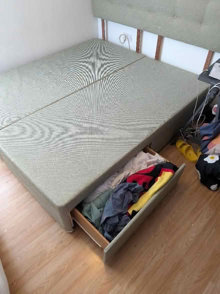 Photo of free Super king divan base with 2 drawer and headboard (St George BS5) #2