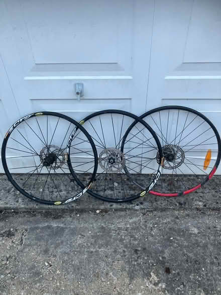 Photo of free 26 inch disc only MTB wheels (OX4 Temple Cowley Oxford) #1