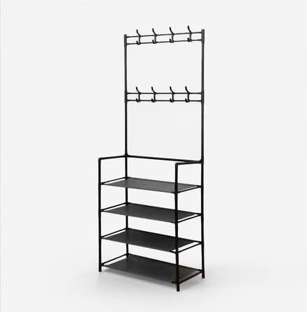 Photo of free Shoe rack with coat hanger (Stonehouse ML9) #1