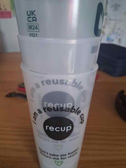 Photo of free 3 reusable pint cups (Church Hill South Redditch B98) #1