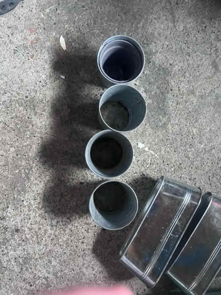 Photo of free Silver plant pots (South Dublin) #3