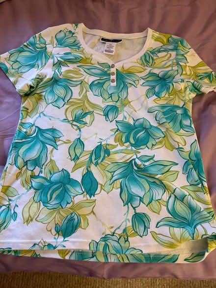 Photo of free Karen Scott cotton Medium top green (L5L 5P5) #1