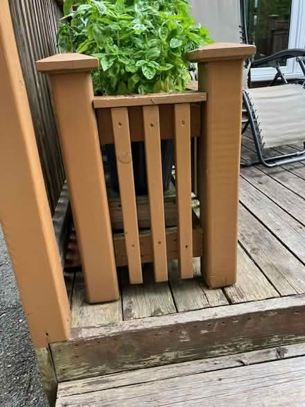 Photo of free 2 large wooden exterior planters (Huron and Wellington) #4