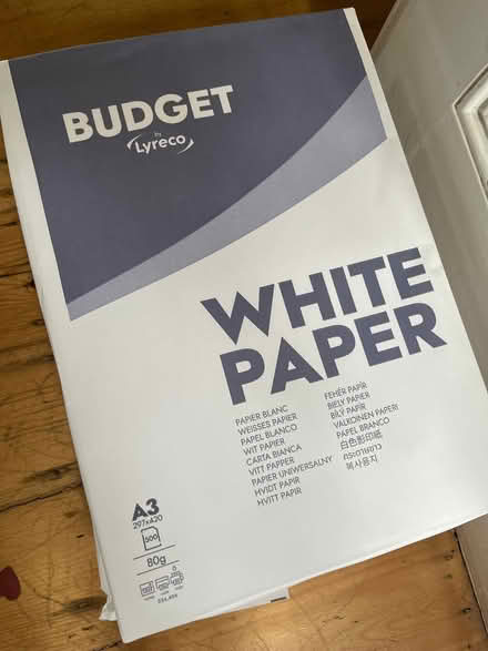 Photo of free A3 Plain White Paper 80gsm (South Croydon CR2) #1