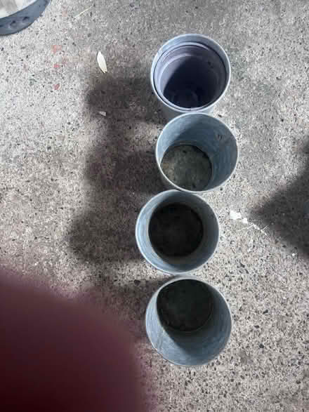 Photo of free Silver plant pots (South Dublin) #2