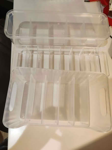 Photo of free 3 x Clear Plastic Storage Organisers (White City W12) #2