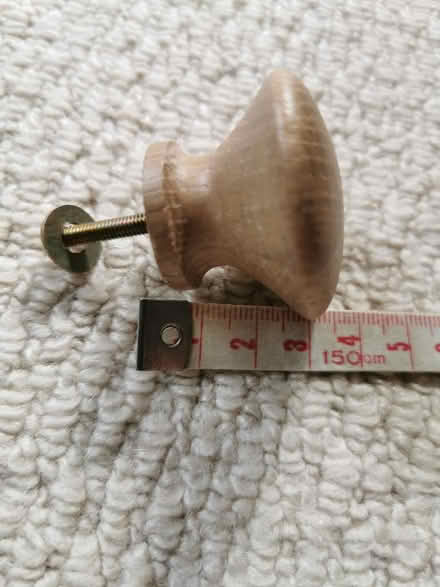 Photo of free 16 wooden drawer/door knobs (Leighton Buzzard LU7) #2